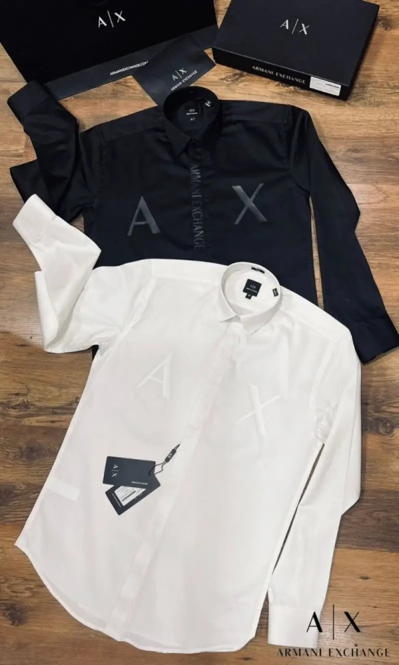 Arman_i Exchange Premium AX Print Shirt Store Article With Original Box Packing White
