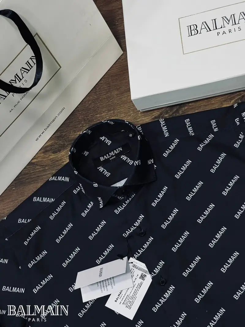 Balmai_n Paris Monogram New Article With Original packaging Black B681