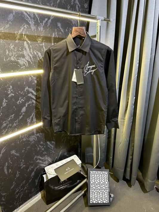 Arman_i Exchange Embroidery Print Premium Shirt with Original box Black