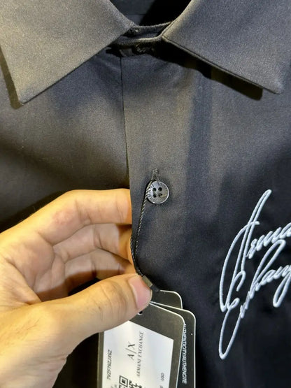 Arman_i Exchange Embroidery Print Premium Shirt with Original box Black