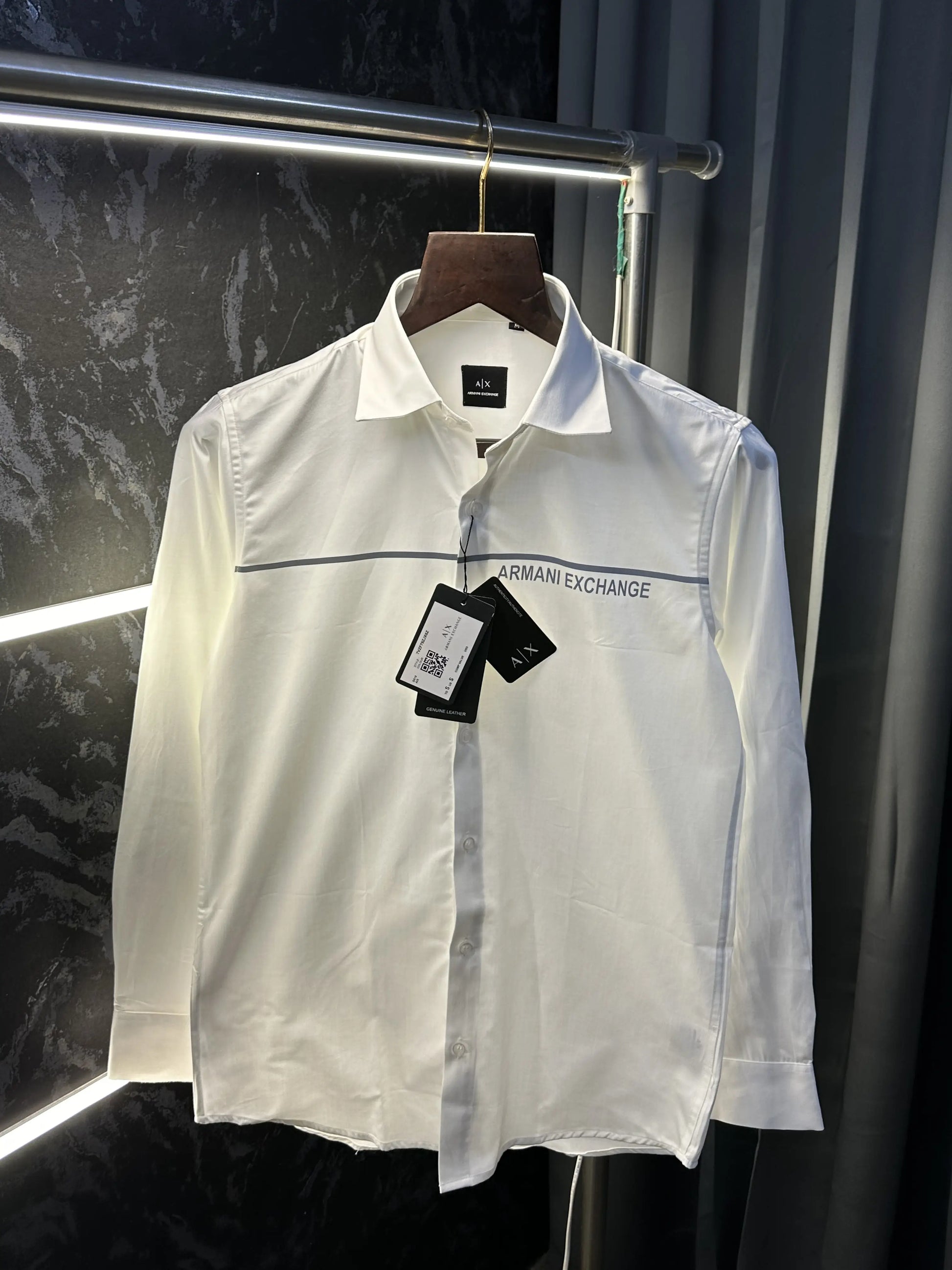 Arman i Exchange Reflective Premium Shirt with Box Packing White AX871