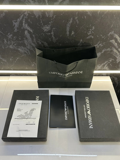 Emporio Arman i Store Article Shirt with Original packing ( NAVY BLUE )