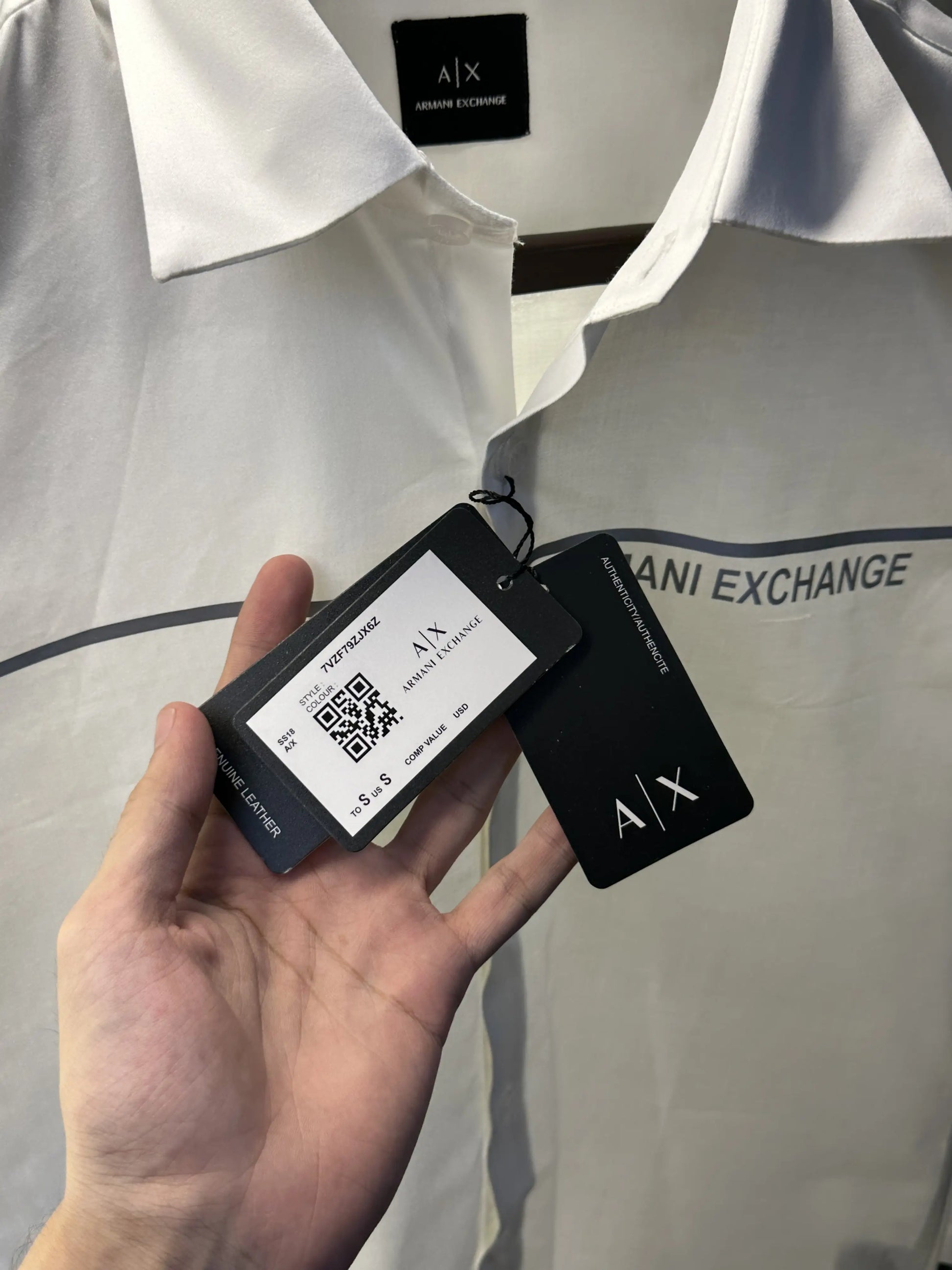 Arman i Exchange Reflective Premium Shirt with Box Packing White AX871
