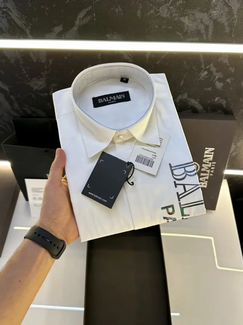 Balmai_n Paris Current Store Article Shirt With Box Packing White