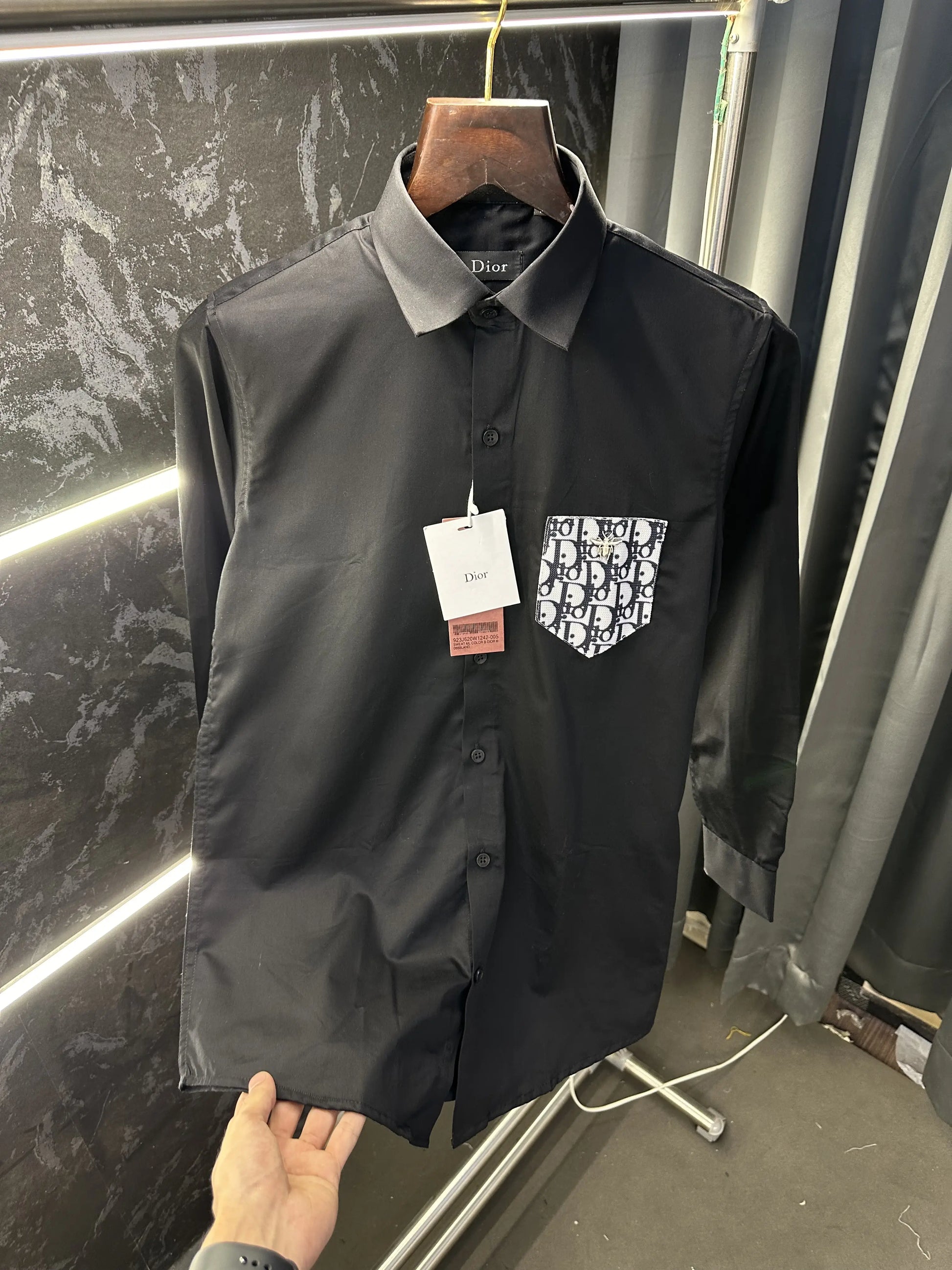 Christian Dio-r Current Store Article Shirt with Original packaging Black
