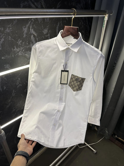 Gucc i Premium Shirt with Original Packing White