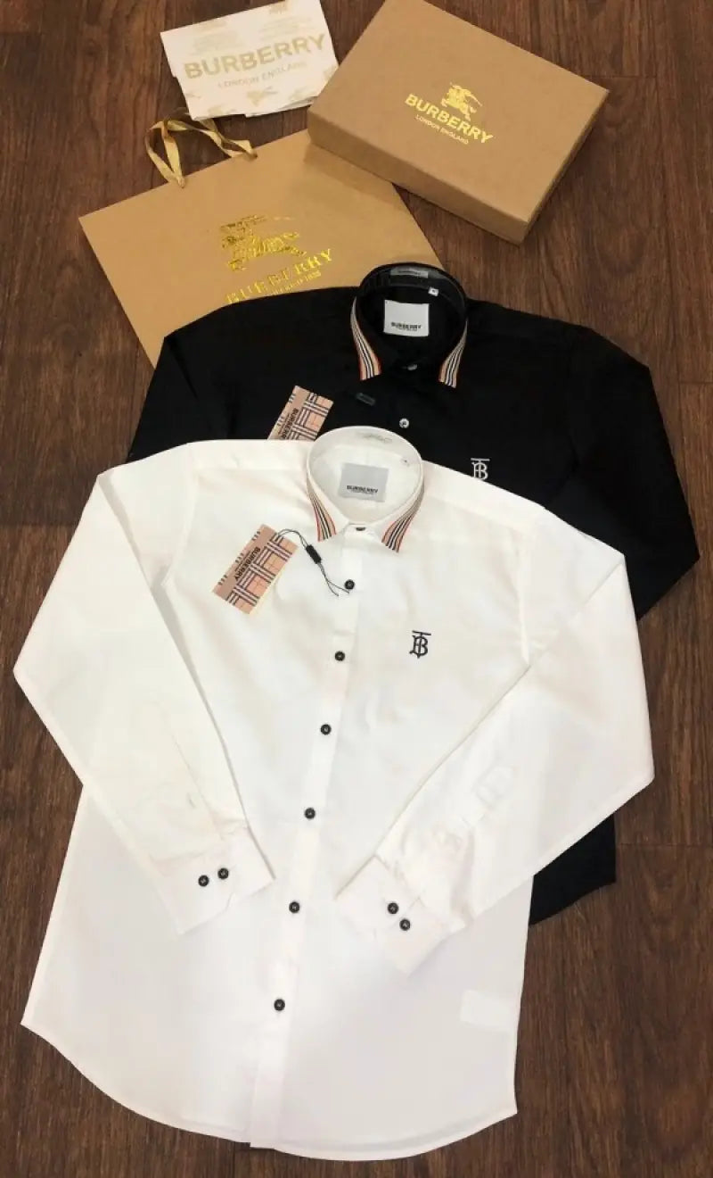Burberr_y Current Store article shirt with Original packing White color