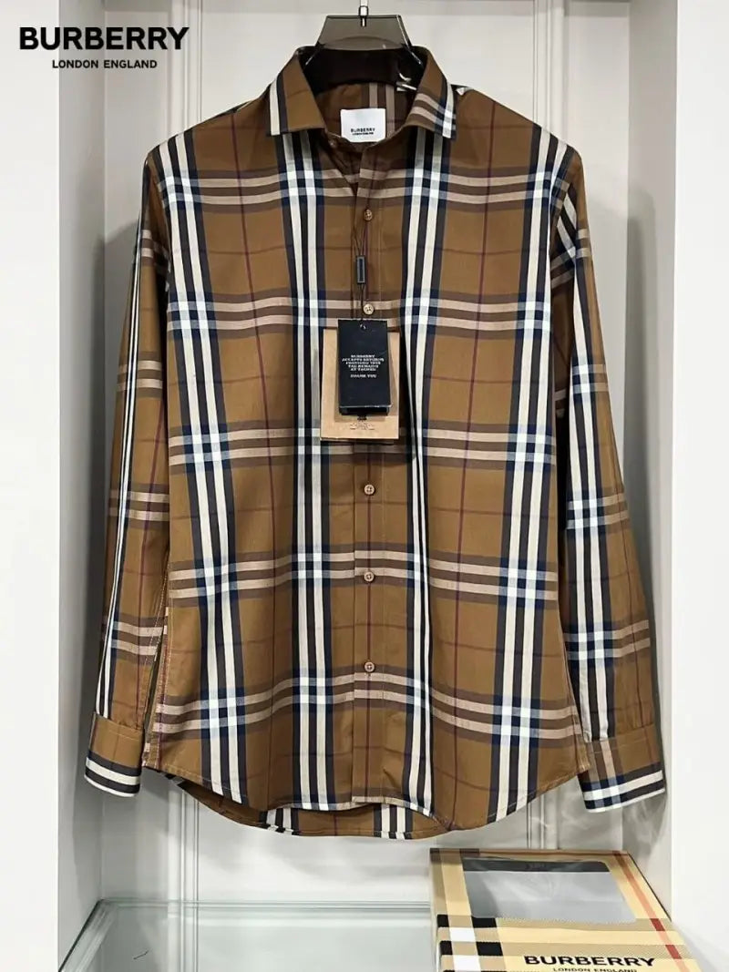 Burberr y Checks Premium Store article Shirt with Original Box