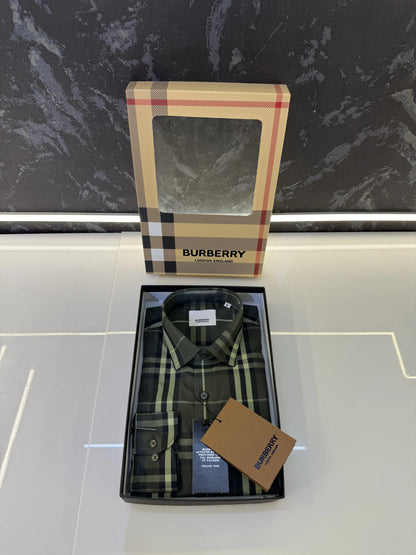 Burberr y Checks Premium Store article Shirt with Original Box
