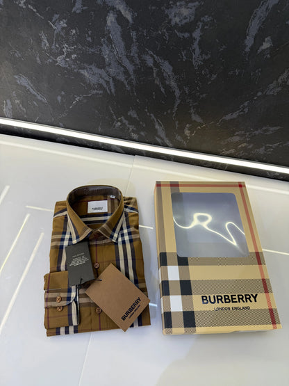 Burberr y Checks Premium Store article Shirt with Original Box