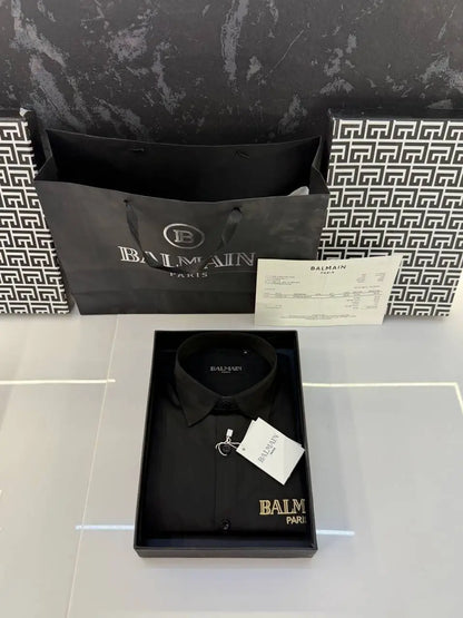 Balmai n Paris Shirt with Original box Carry bag (Black)