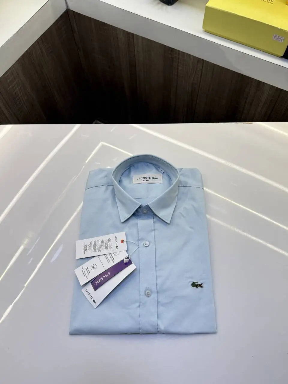 Lacost e Premium Shirt ( sky Blue )