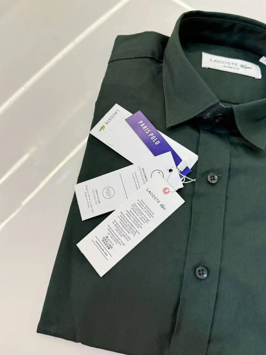 Lacost e Premium Shirt ( Olive Green )