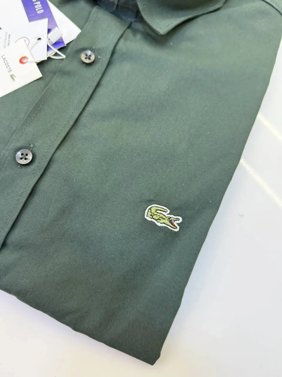 Lacost e Premium Shirt ( Olive Green )