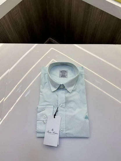 Brooks Brothers Checks Premium Shirt ( Dark Green )
