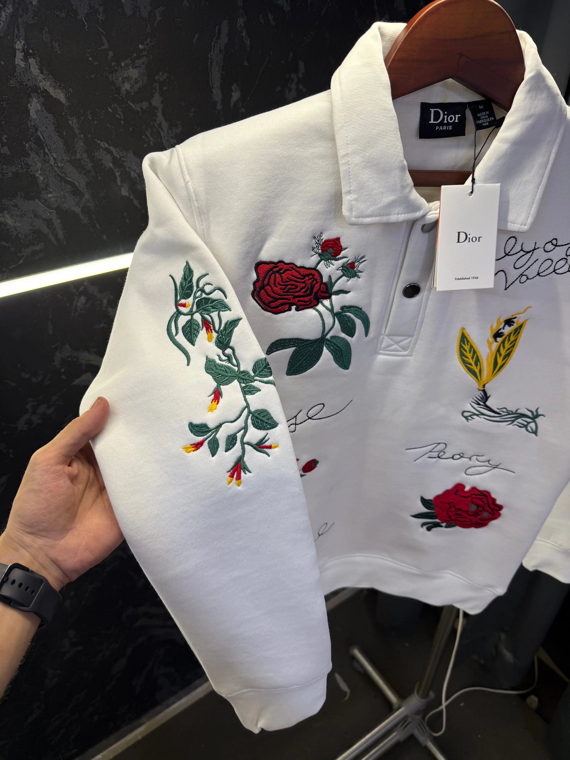 Christian Dio r Karan Aujla Sweatshirt (White)