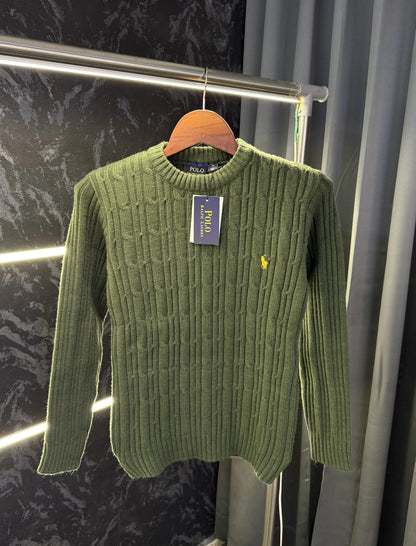 Ralph_Lauren Premium Cable Knit Sweater (Store Article)