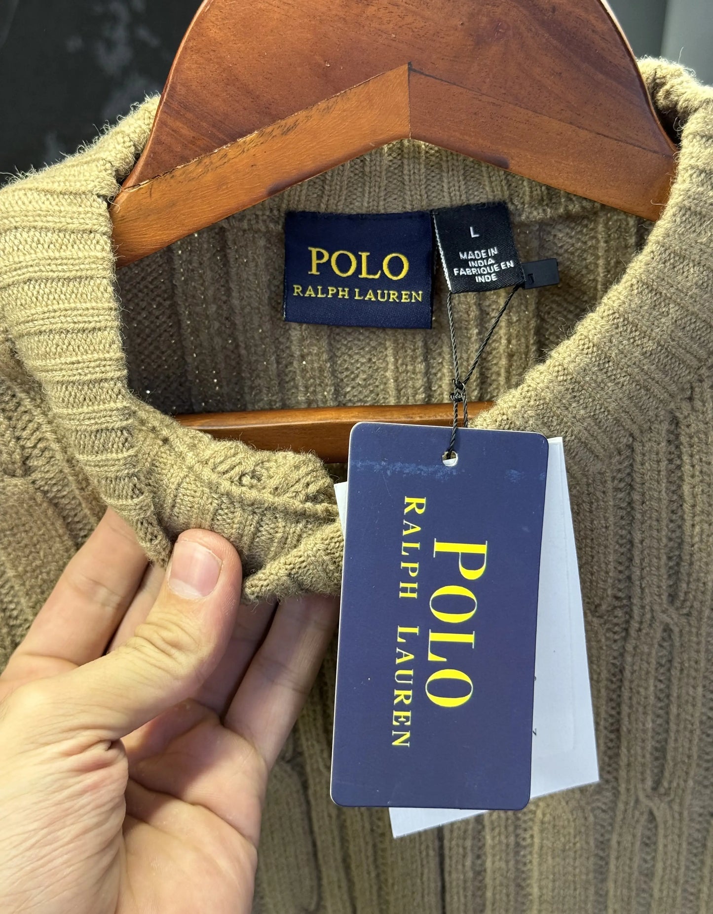 Ralph_Lauren Premium Cable Knit Sweater (Store Article)