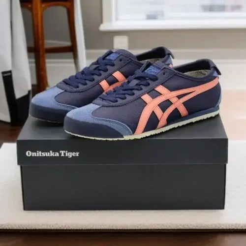 Onitsuka Tiger Mexico 66 Peacoat Guava Sneakers For Mens