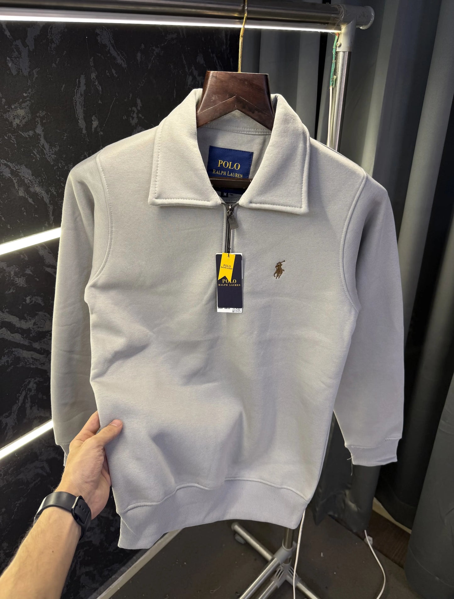Ralph_Lauren Polo Sweater (Light Grey)