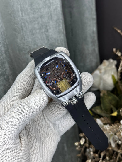 Jacob&Co. Silver Black Bugatt i Premium Watch