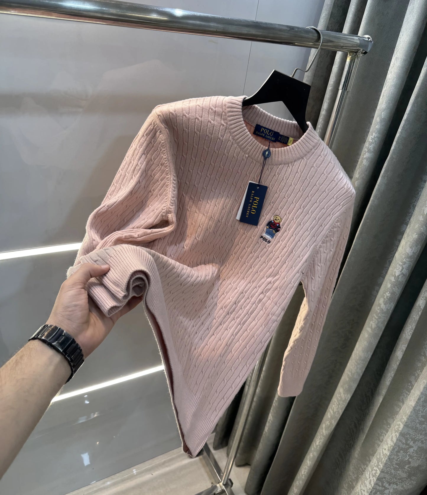 Ralph  Lauren Peach Teddy Edition Imported Pull Over