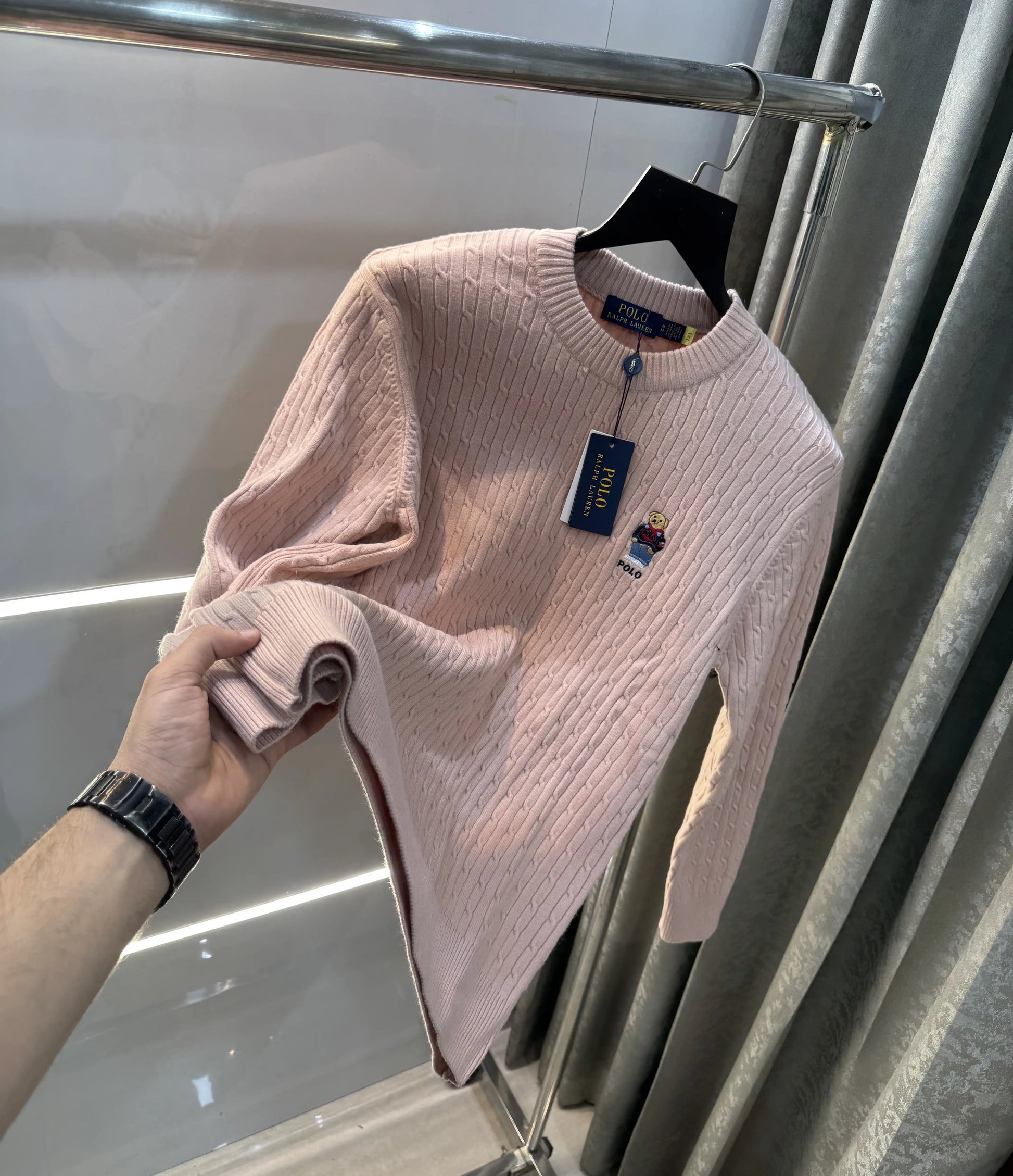 Ralph  Lauren Peach Teddy Edition Imported Pull Over