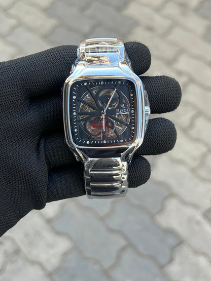 Rad_o Square Silver Black