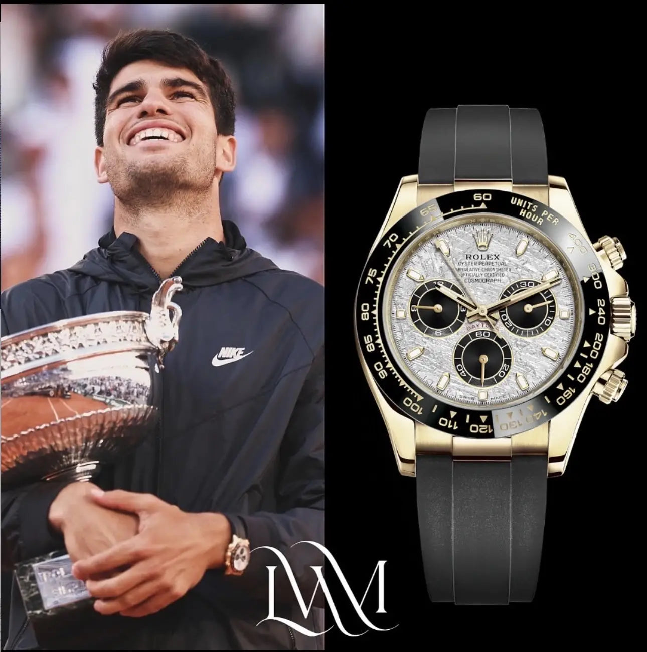 Role_-X Daytona Oysterflex Meteorite Gold