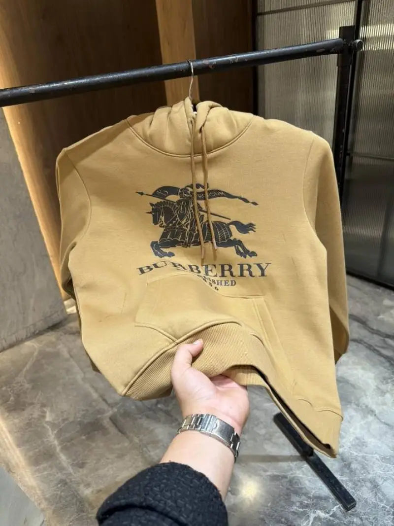 Burberr y Brown Fleece Premium Hoodie