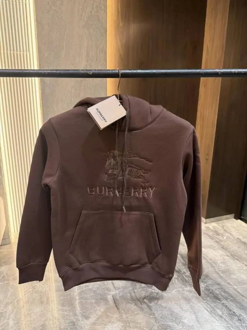Burberr y Dark Brown Fleece Premium Hoodie