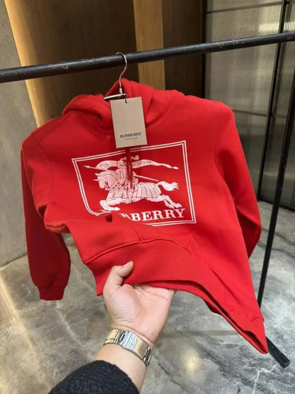 Burberr y Red Fleece Premium Hoodie
