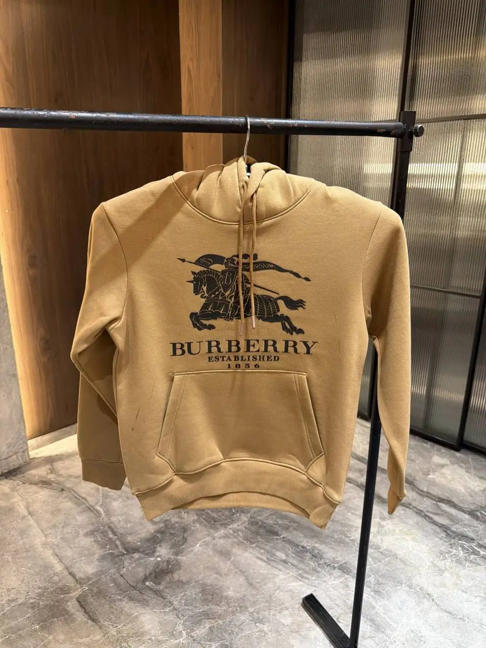 Burberr y Brown Fleece Premium Hoodie
