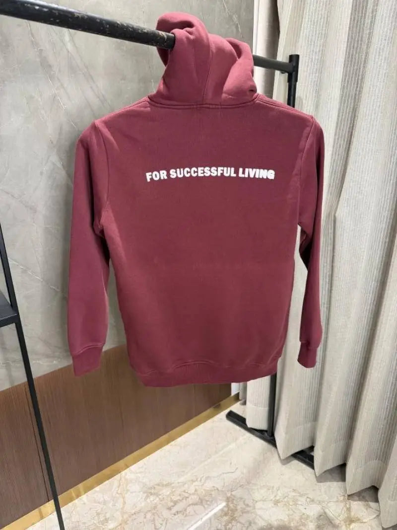 Diese_l Maroon Hoodie back side print