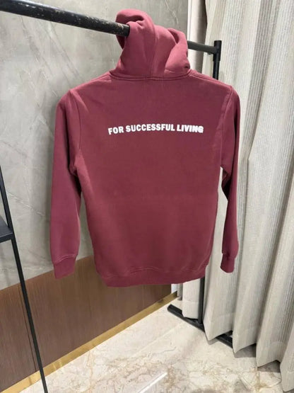 Diese_l Maroon Hoodie back side print