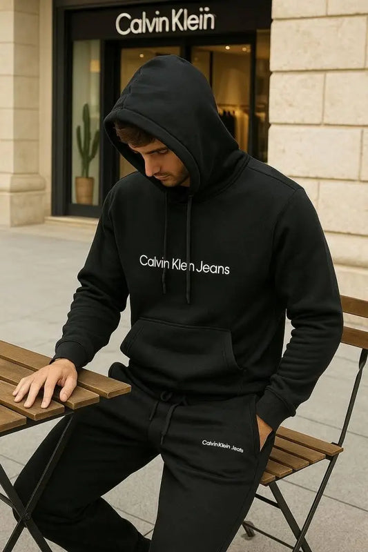 Calvin Klei_n Black Cordset Hoodie Premium Store Article