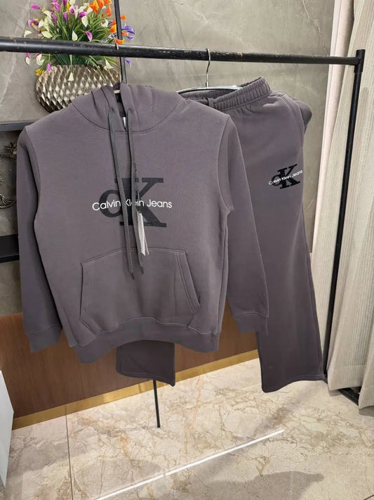 Calvin Klei_n Dark Grey Cordset Hoodie Premium Store Article
