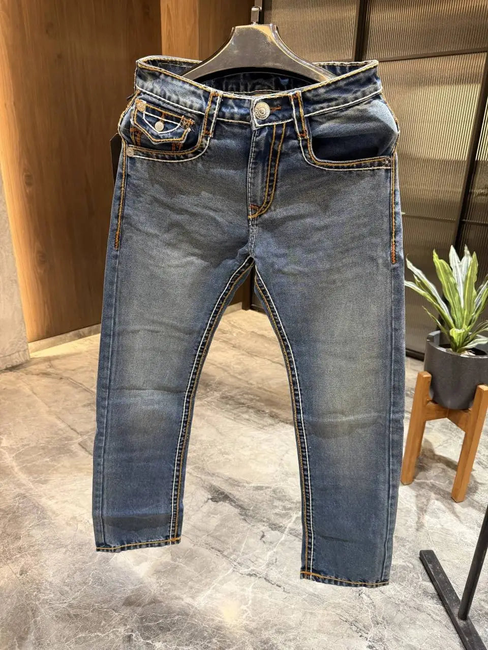True Religion Blue Imported Denim Store Article