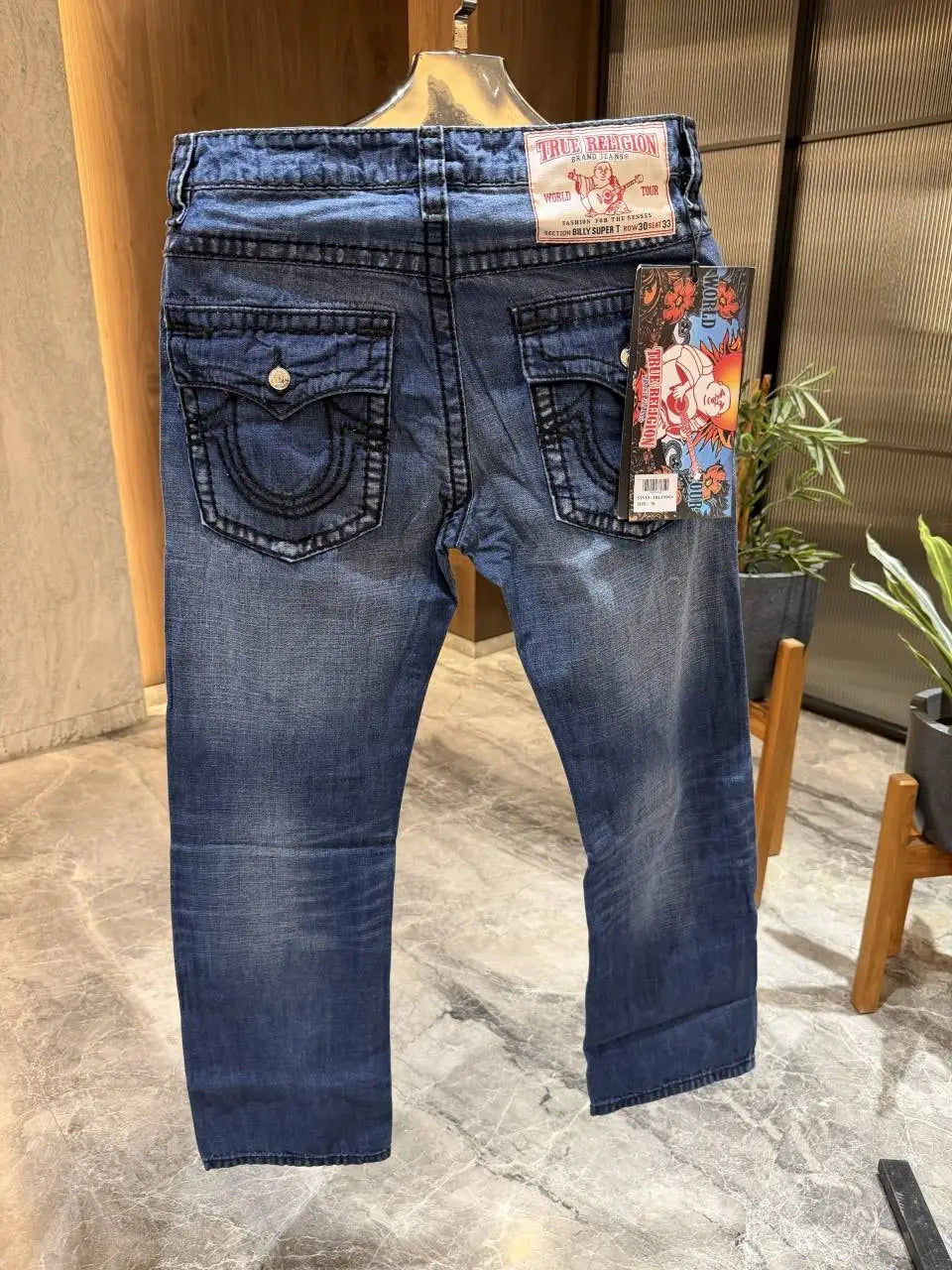 True Religion Blue Imported Denim Store Article