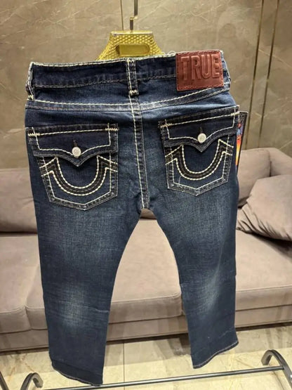 TRUE RELIGION PREMIUM POCKET THREAD IMPORTED DENIM