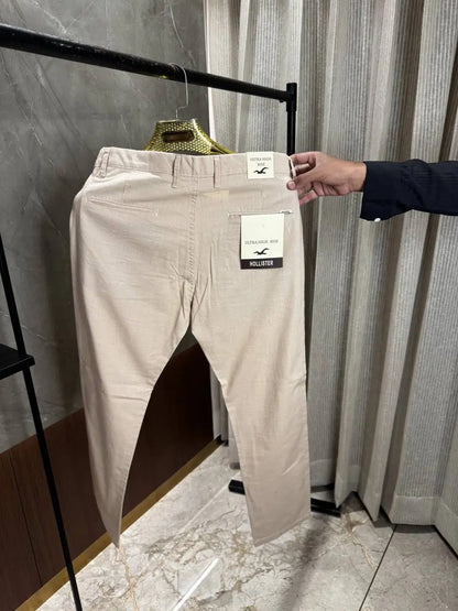 Hollister Creme linen pants Chinos