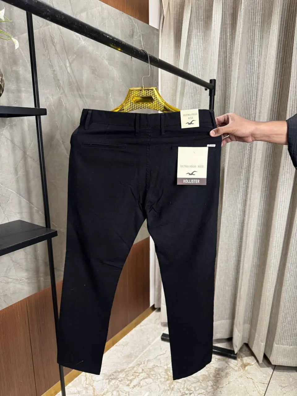 Hollister Black linen pants Chinos