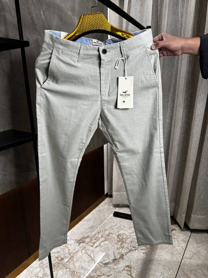 Hollister light green pista linenpants Chinos