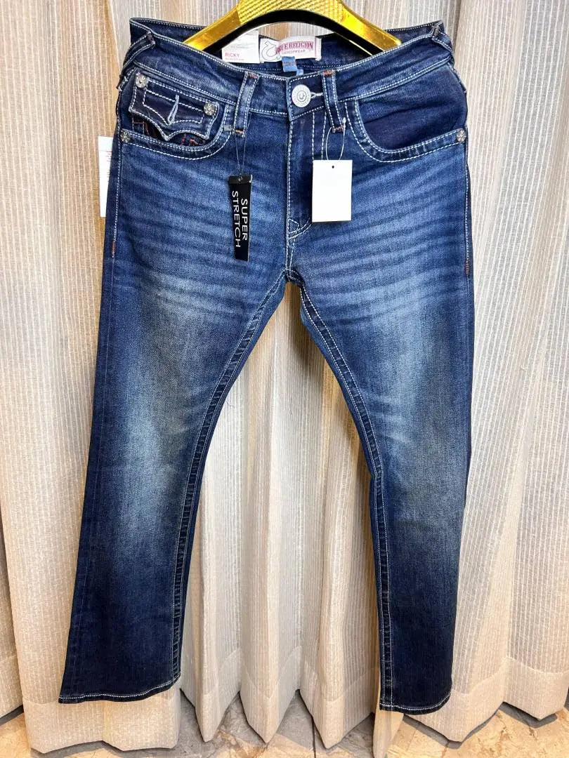 TRUE RELIGION BLUE WASH PREMIUM IMPORTED DENIM