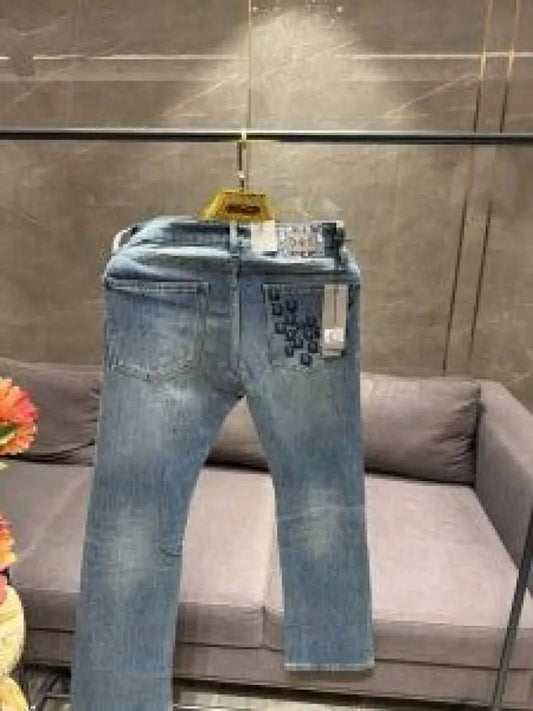 CHRISTIAN DIO_R LIGHT SHADE PREMIUM BACK EMBORSSED DENIM