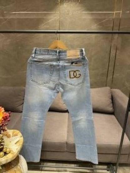 DOLCE & GABBAN_A LIGHT WASH PREMIUM EBRODIERY IMPORTED DENIM