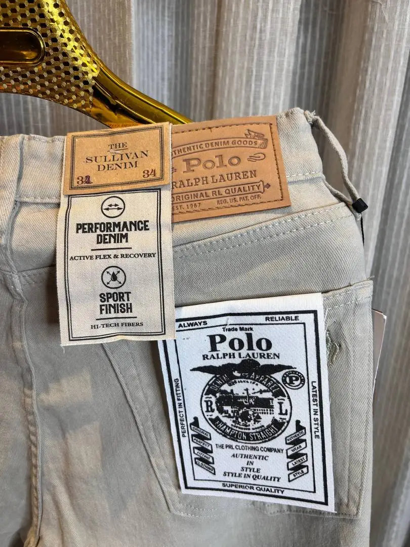 POLO RALPH LAURE_N BEIGE PREMIUM IMPORTED DENIM