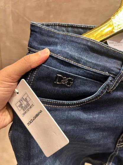 DOLCE & GABBAN_A BLUE PREMIUM BACK POCKET IMPORTED DENIM