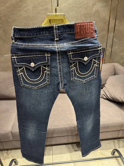 TRUE RELIGION PREMIUM POCKET THREAD IMPORTED DENIM