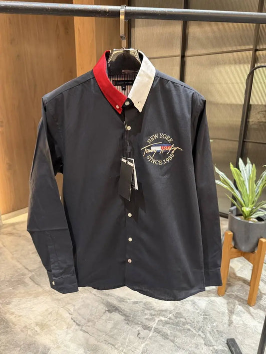 Tommy Hilfigher Black Premium Oxford Shirt